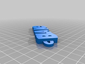 blake de porte-clés personnalisé 3d print model - Mito3D
