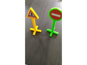 road sign games cars gaming 3d print model - Mito3D