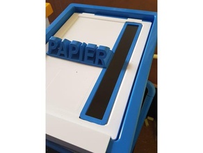 el papel de la ranura los buzones oficina bin buzón correo paperslot papelera reciclaje 3d print model - Mito3D