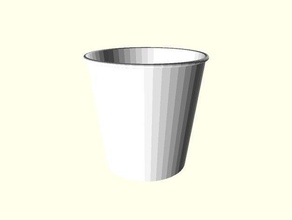 paramétrico de la copa prueba comida & bebida 3d print model - Mito3D