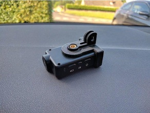 mobius 2 dvr mount di gopro automotive mobius2 fotocamera monte 3d print model - Mito3D