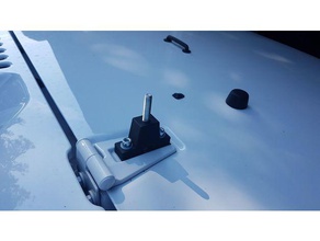 car jack hood mount automotive holder jeep wrangler 3d print model - Mito3D