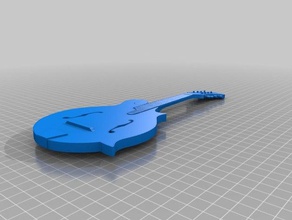 f style mandolin music 3d print model - Mito3D