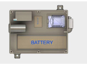 enclosure wemos d1 + lcd2004 diy arduino case bmp280 dht22 lipo battery mini wifi 3d print model - Mito3D