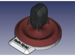 logotipo de radio skylab decoración freecad 3d print model - Mito3D