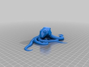 il mio di plastica su misura reef 2 random polpo generatore arredamento 3d print model - Mito3D