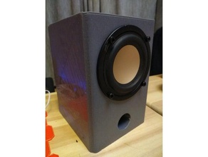 double reflect more bass speaker box audio 3d print model - Mito3D