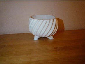 pot decor bowl flower planter plant 3d print model - Mito3D