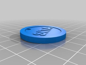 rosie dog tag coins & badges 3d print model - Mito3D
