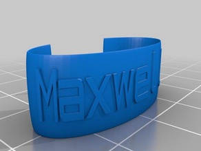 maxwell wristband bracelets customized 3d print model - Mito3D