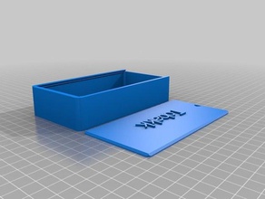 my customized round tobacco box lid containers 3d print model - Mito3D