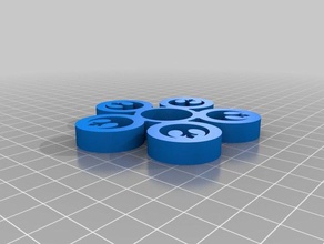 mi personalizados fidget hilanderos recortes juguetes mecánicos personalizado 3d print model - Mito3D