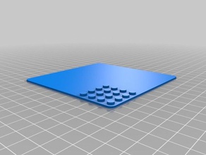 il mio personalizzato lego compatibile groundplates costruzione di giocattoli su misura 3d print model - Mito3D