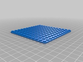 il mio personalizzato lego compatibile groundplates costruzione di giocattoli su misura 3d print model - Mito3D