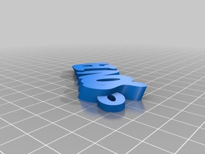 sonia Schlüsselanhänger kundengebundene 3d print model - Mito3D