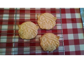 reglamento del cortador de la galleta La impresión en 3d cookie galletas cortadores hecho abismo 3d print model - Mito3D
