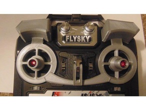 clip-on flysky i6 i6x gimbal interruttore protettore r c i veicoli fs-i6 di protezione tx 3d print model - Mito3D