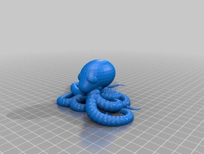 meine angepasste Kunststoff-Riff 2 zufällige octopus-generator Dekor kundengebundene 3d print model - Mito3D