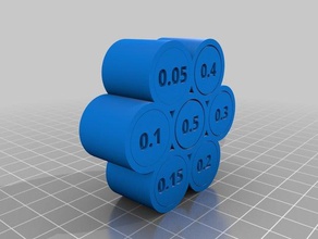 tolerância calibrador tolerancias Impressora 3d acessórios tolerâncias de seleção teste 3d print model - Mito3D