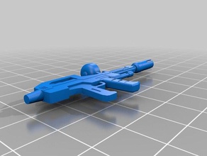 rx-78-2 beam rifle giocattolo & accessori di gioco 3dmodel 3dprintable acessory beamrifle la pistola gundam scalemodel 3d print model - Mito3D