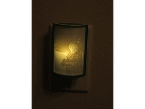 lithophane night light Dekor ikea hack led-Licht lithopane Nacht-Licht 3d print model - Mito3D