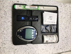 glucose station organization diabetes test meter onetouch 3d print model - Mito3D