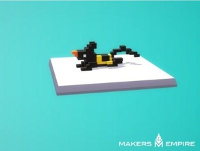 biack dog art 3d print model - Mito3D