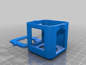 gopro 5 session cage mount case 3d printer accessories 3d print model - Mito3D