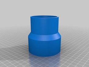 my customized planer-to-shop-vac adapter5 parts 3d print model - Mito3D