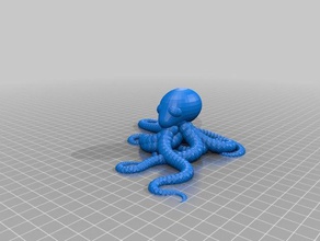 my customized plastic reef 2 random octopus generator decor 3d print model - Mito3D