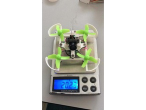 improved tiny whoop inductrix e010 fpv frame 3 grams r c vehicles 68mm beebrain beecore e010s eachine frf3 evo brushed light mini quad sp racing f3 weight 3d print model - Mito3D