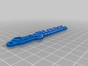 garageworxcnc keychin keychains customized 3d print model - Mito3D