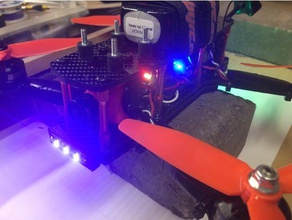 zrm drone - lumière de pare-chocs r c véhicules led titulaire zmr250 3d print model - Mito3D