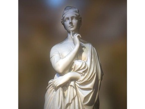 maria fjodorovna barjatinskaja scans & replicas 3d print printing scan scanning cultural heritage marble noble princess russia sculpture standing statue woman 3d print model - Mito3D