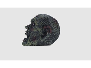 zombie head scans & replicas dead evil halloween undead 3d print model - Mito3D