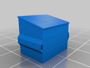 4 yard dumpster - 15 mm çaplı oyuncak & oyun aksesuarları 3d print model - Mito3D