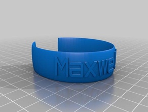 maxwell band Armbänder kundengebundene 3d print model - Mito3D