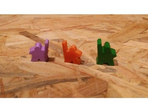 carcassonne meeple pastor brinquedos & games boardgame 3d print model - Mito3D
