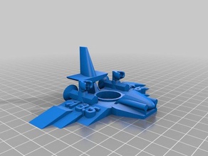 avión centros marvin - clave de la cadena playsets 3d print model - Mito3D