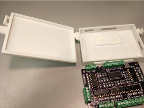 pcb-box snap fit Scharnier-Deckel - Elektronik box Verschluss Scharnier klappbar Optokoppler orbit oshw pcb pcb-mount pcb-Halter mount snap-fit snap-on snap-zusammen snapfit zusammen 3d print model - Mito3D