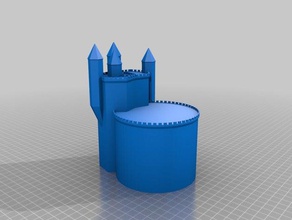 fantastic medieval swamp prison castle 1 buildings & structures customized 3d print model - Mito3D