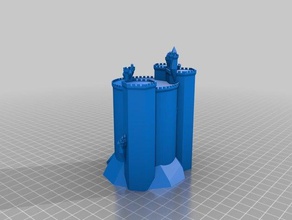 mittelalterliche Gefängnis Burg 2 Gebäude & Strukturen kundengebundene 3d print model - Mito3D