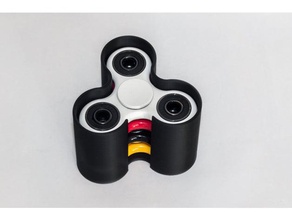 fidget spinner titular juguetes y accesorios de juego organización organizar pie 3d print model - Mito3D