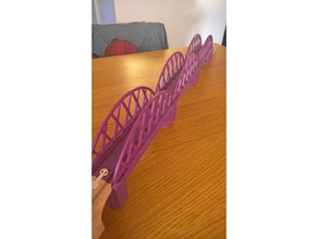 wooden railway bridge playsets 3d print model - Mito3D