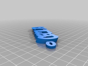 cecilia Anahtarlık özelleştirilmiş 3d print model - Mito3D