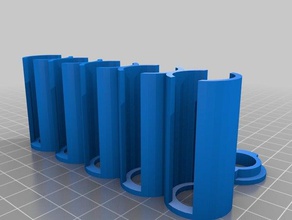 penny storage tube s + cap organization customized 3d print model - Mito3D