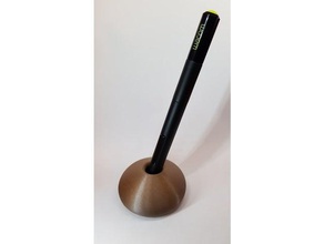 lápiz de wacom guijarros pie equipo la pluma sostenedor soporte bamboo uno tableta 3d print model - Mito3D
