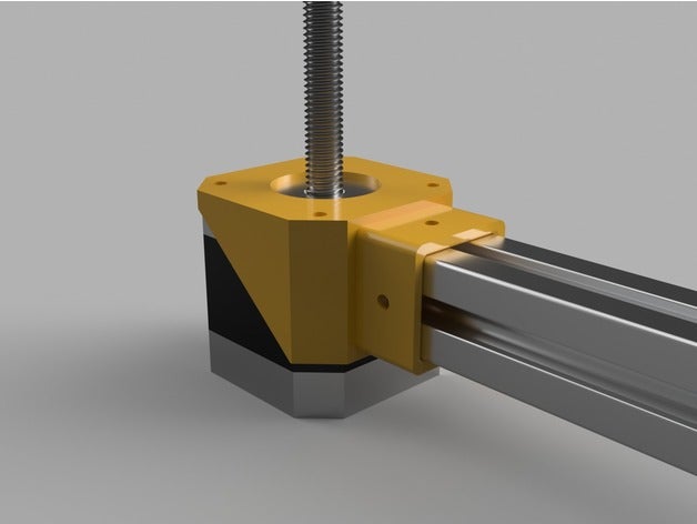 2020 vslot-stepper coupler 3d printer parts extrusion stepper motor mount vslot 3D print model - Mito3D