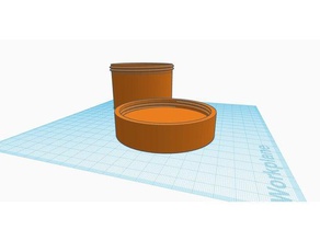 container screw cap containers 3d print model - Mito3D