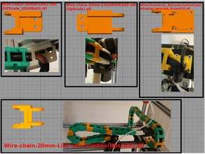 ft-5 Kabel Kette vergrößert 3d-Drucker Teile Kabel-Kette Draht-Kette 3d print model - Mito3D